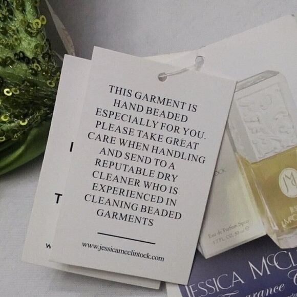 JESSICA McCLINTOCK GUNNE SAX Strapless A-Line Bubble Hem Dress Sz 11 Sequins NWT - Picture 7 of 12